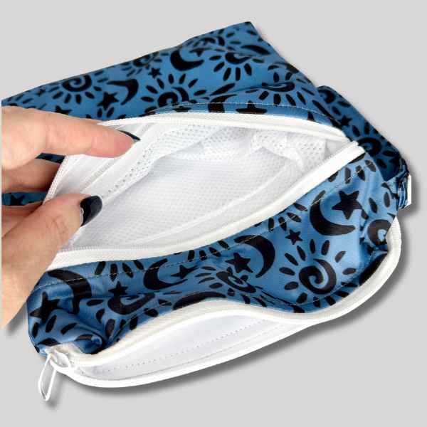 Luxury SMALL  Double Wetbag - Reusable Wet Wipes Bag